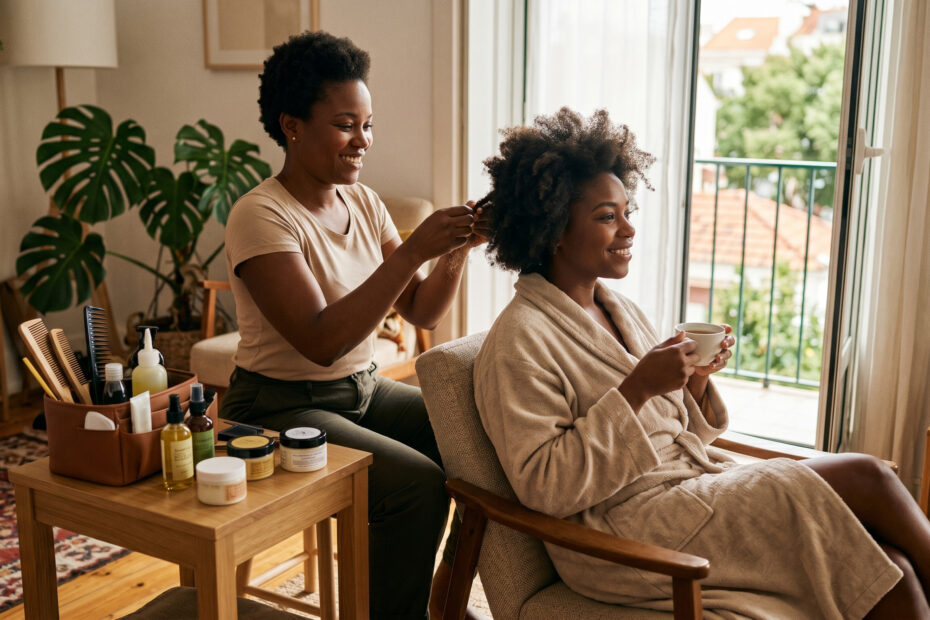 O Renascimento do Cuidado Capilar: A Ascensão das Cabeleireiras Afro ao Domicílio em Portugal